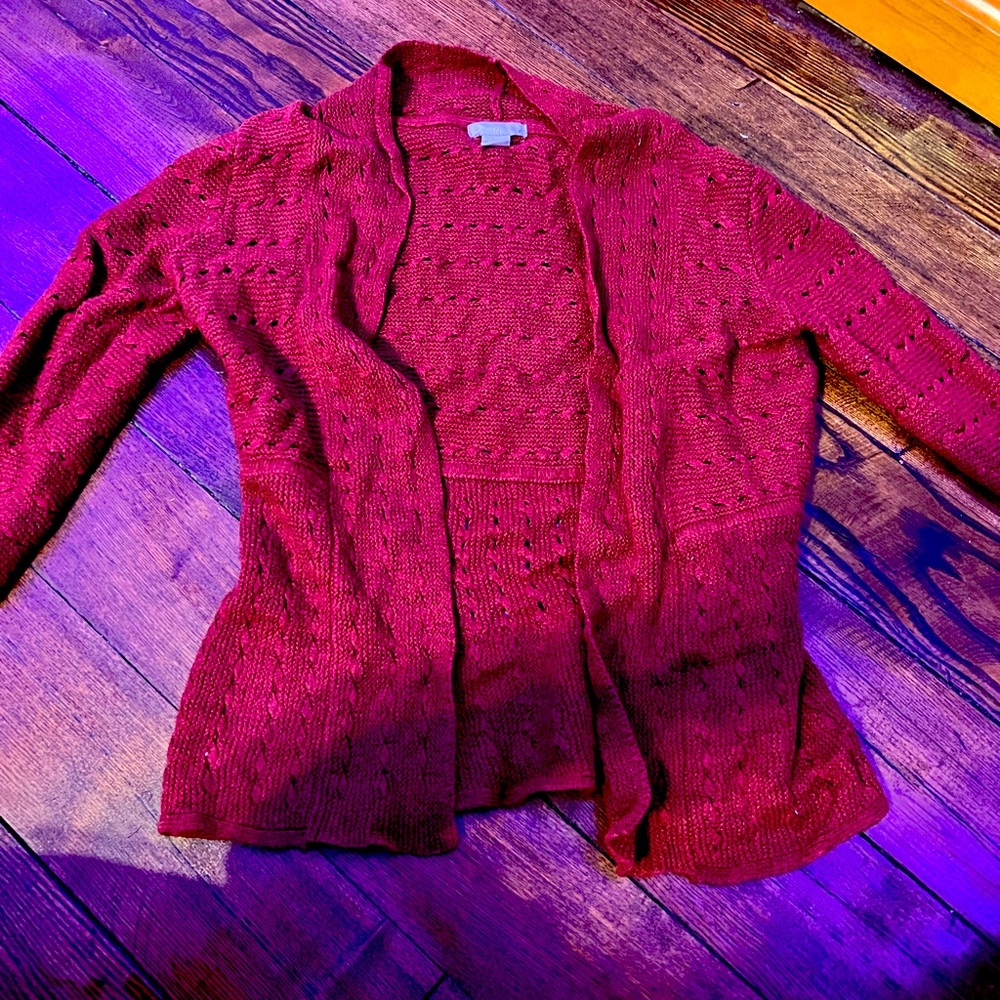 red dress sweater